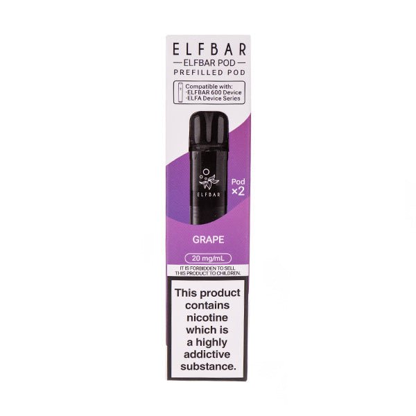Grape Elf Bar 600 Prefilled Pods