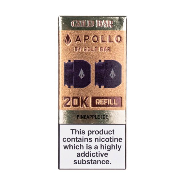 Pineapple Ice Gold Bar Apollo 20k Prefilled Pods - Image 2