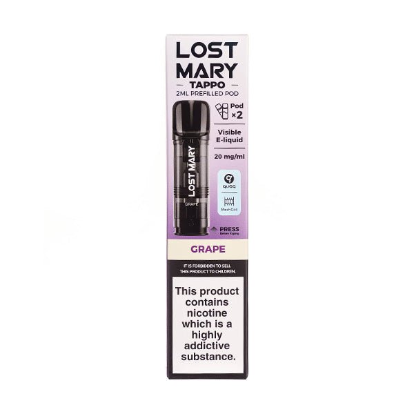 Grape Tappo Prefilled Pods by Lost Mary