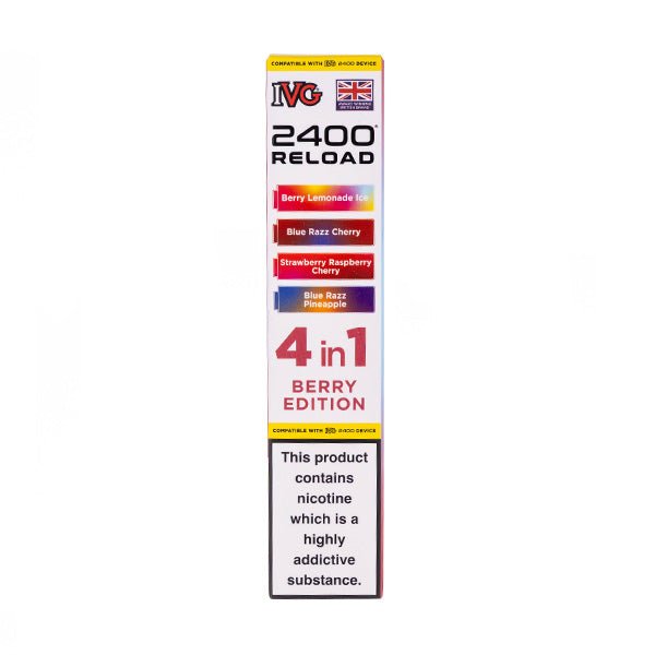 Berry Edition IVG 2400 Reload Replacement Pods - 4 Pack