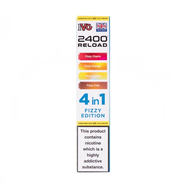 Fizzy Edition IVG 2400 Reload Replacement Pods - 4 Pack