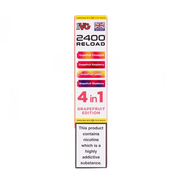 Grapefruit Edition IVG 2400 Reload Replacement Pods - 4 Pack