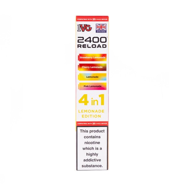 Lemonade Edition IVG 2400 Reload Replacement Pods - 4 Pack