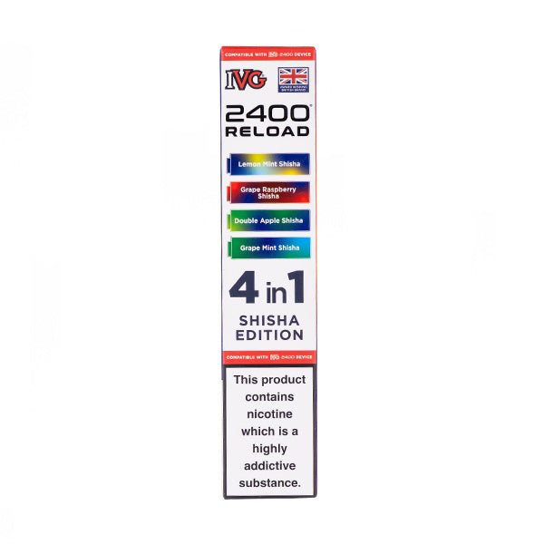 Shisha Edition IVG 2400 Reload Replacement Pods - 4 Pack