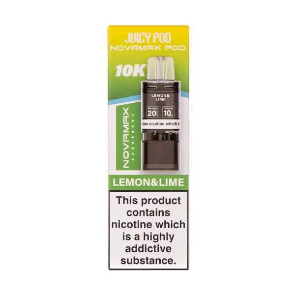 Lemon & Lime Novamax 10k Prefilled Pod + Refill by Juicy Pod