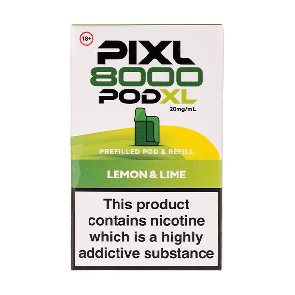 Lemon & Lime Pixl 8000 Prefilled Pod + Refill by Pixl