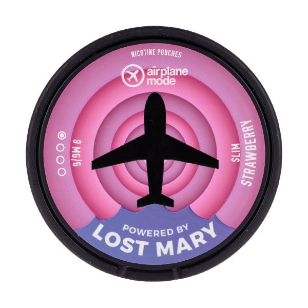 Strawberry Airplane Mode Nicotine Pouches by Lost Mary