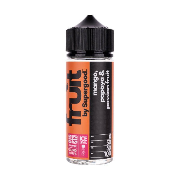 Mango, Papaya & Passionfruit (50/50) 100ml Shortfill E-Liquid by Supergood