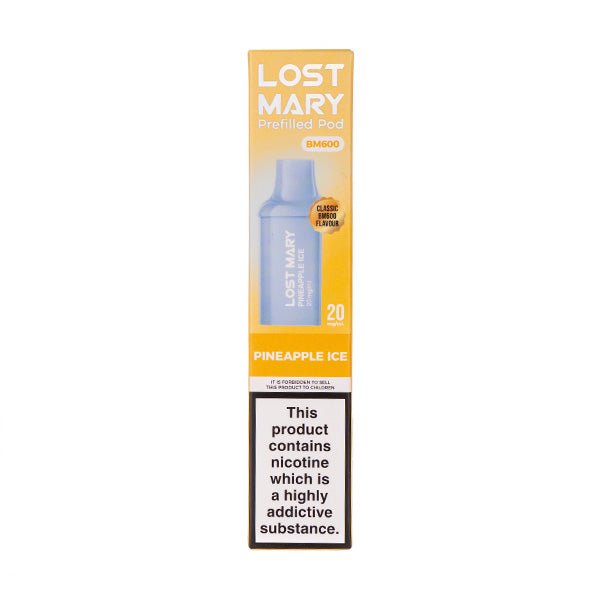 Pineapple Ice BM600 Prefilled Pods by Lost Mary