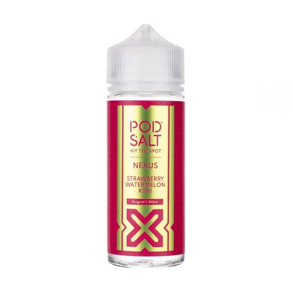 Strawberry Watermelon Kiwi 100ml Shortfill E-Liquid by Pod Salt Nexus