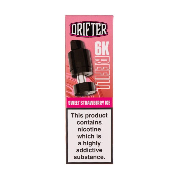 Sweet Strawberry Ice Drifter 6000 V2 Prefilled Pod + Refill by Drifter