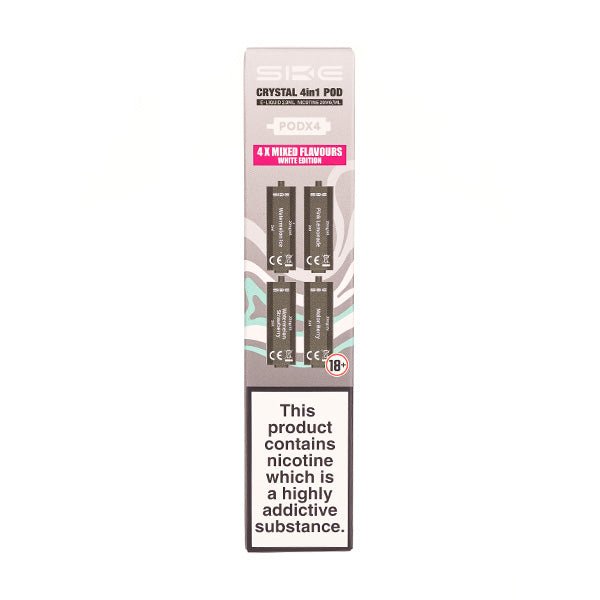 White Edition Crystal 4 in 1 Prefilled Pods by SKE