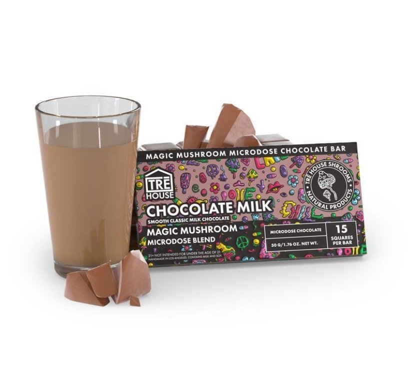 CHOCOLATE MILK MAGIC MUSHROOM CHOCOLATE BAR – TRĒ HOUSE