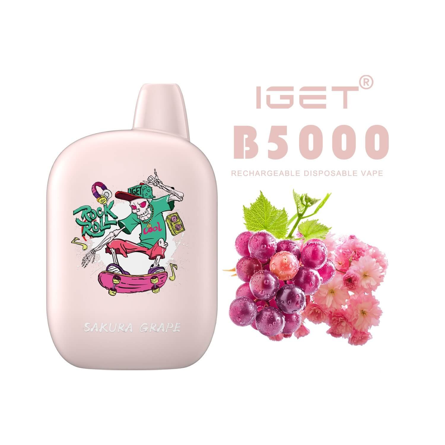 iGET B5000 VAPE 5000 PUFF – SAKURA GRAPE